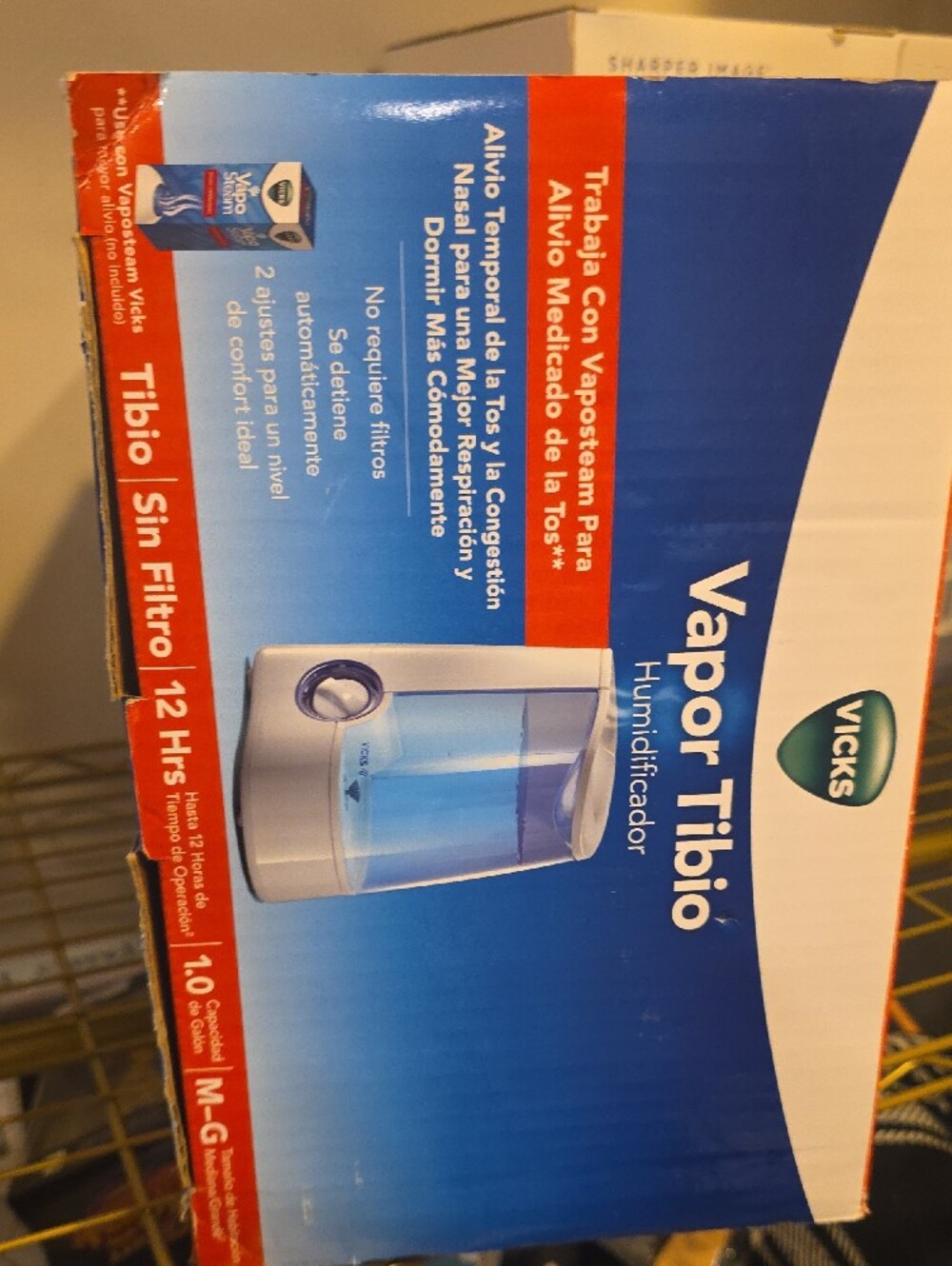 Warm Mist Humidifier in Blue/Clear - Picture 3 of 5